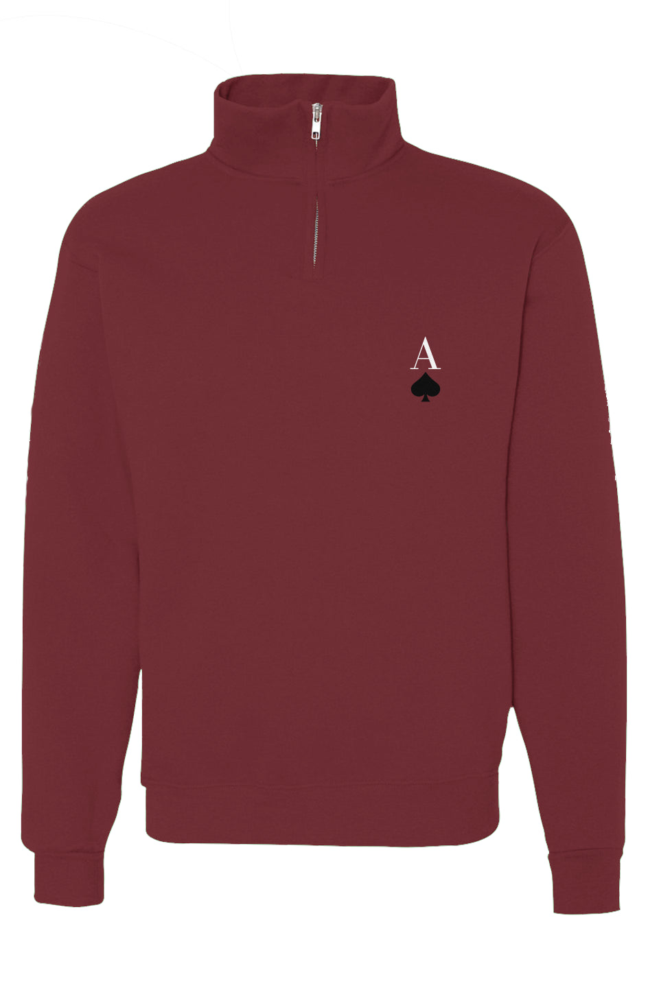 Quarter Zip pullover sweatshirt - Ace of Spades